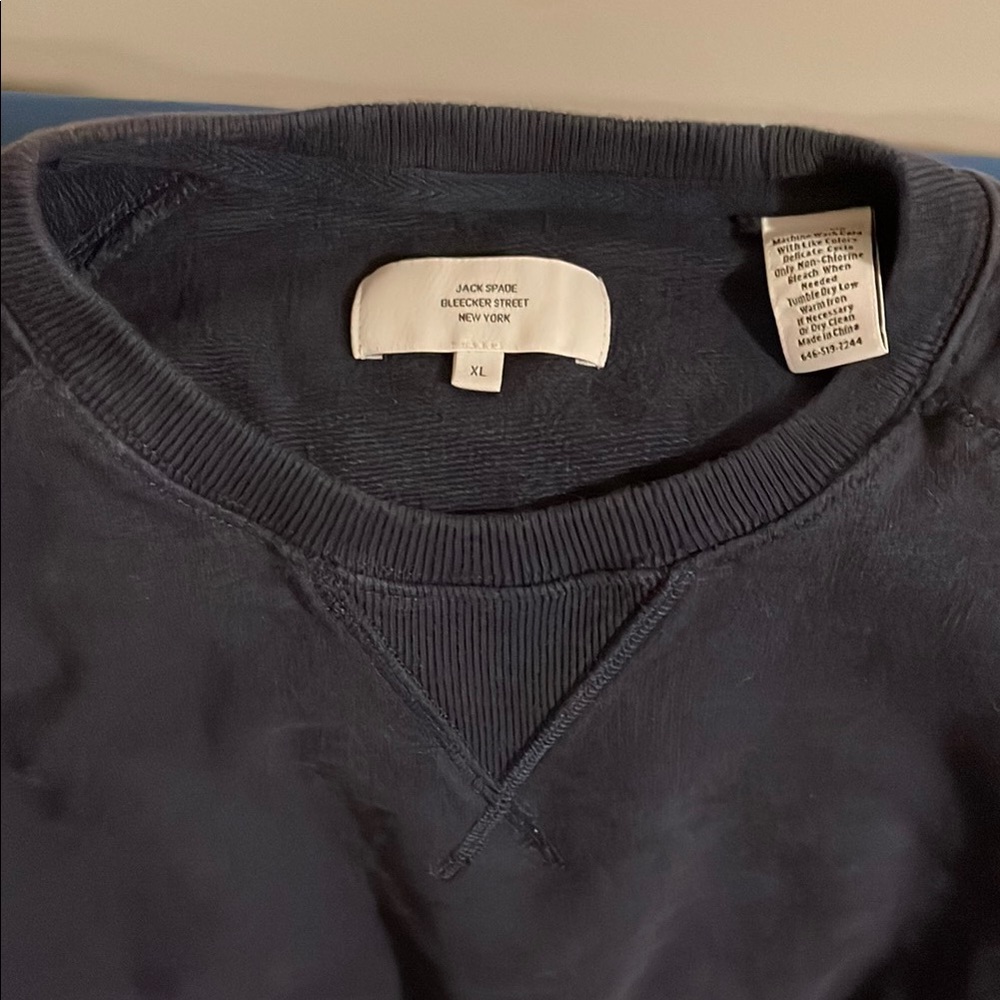 Jack Spade Men's Dark Blue Crewneck Sweater